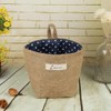 ABOOFAN 1PCS Small Storage Baskets Bag Cotton Linen Hanging Storage
