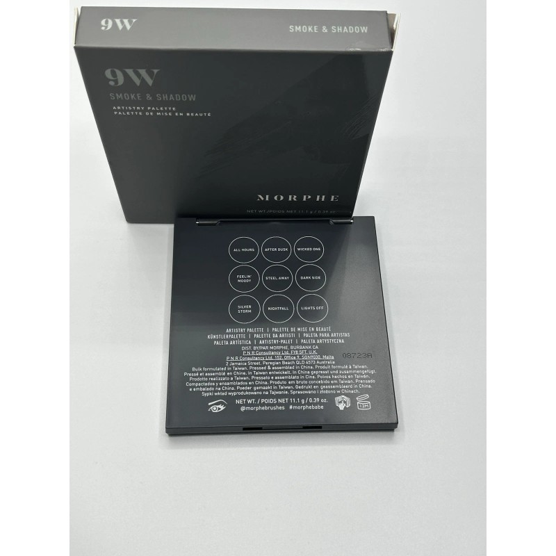 Eyeshadow Morphe 9W Smoke & Shadow Artistry Eyeshadow Palette -