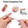 4Pcs Knitting Crochet Loop,Adjustable Knitting Crochet Loop Ring,Finger Yarn Guide,Ring,with