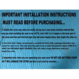 New Replacement seat Cover fits CAN AM Renegade 2015-25 New seat Cover for CANAM All Black 449B