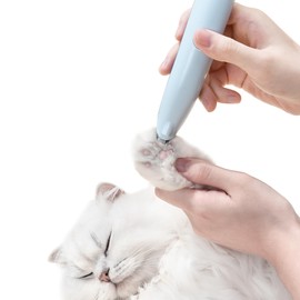 PAKEWAY Dog Paw Trimmer with LED Light, Pet Paw Pad Trimmer, 0.35 in Cutter Head, 52dB Low Noise, Cordless Electric Small Pet Grooming Clippers Hair Trimmer for Dogs Cats