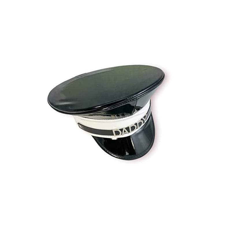 Police Hat Cosplay Punk Goth Captain Hat