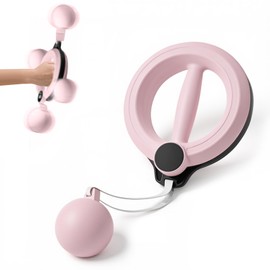 Arm Trainer for Men and Women,Arm Exercise Equipment,360° Hand Fitness Hoop,Forearm Trainer,Chest Exerciser,Home Workout Equipment and Gym Exercise Ring,Suit for Fitness Lovers and Family (Pink)