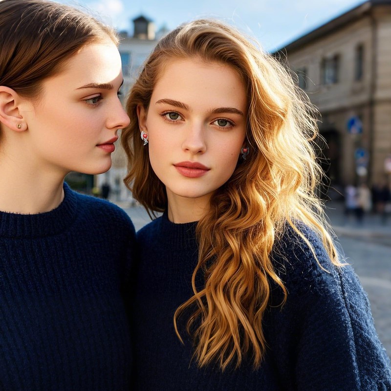 Angel Devil Earrings 925 Sterling Silver Zircon Angel Devil Wings