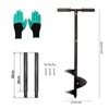 Compost Turning Tool,Compost Stirring Tool,Compost Aerator Tool Turner and Mixing