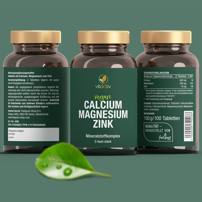 Calcium & Magnesium & Zinc – Highly Dosed Mineral Complex