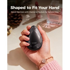 OCOOPA Hand Warmers Rechargeable 2 Pack, Portable, Stylish, Diamond-Shape Magnetic Electric Handwarmer, Reusable Pocket Heater, Raynaud, Hiking, Christmas, 2026 Tech Gifts for Women Camping, UT4 Rare