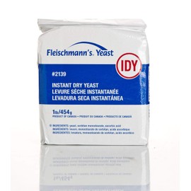 Fleischmann's Instant Dry Yeast Vacuum Pack (1 Lb) (Package may vary) - Set of 2