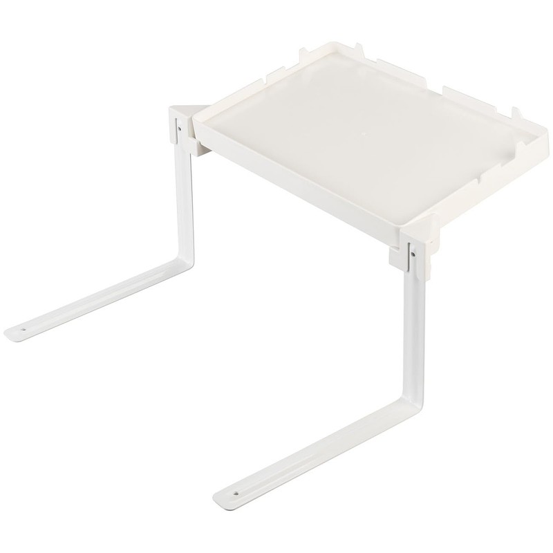 Carlo Milano Bedside Tray: Set of 2 Folding Bed Shelves,