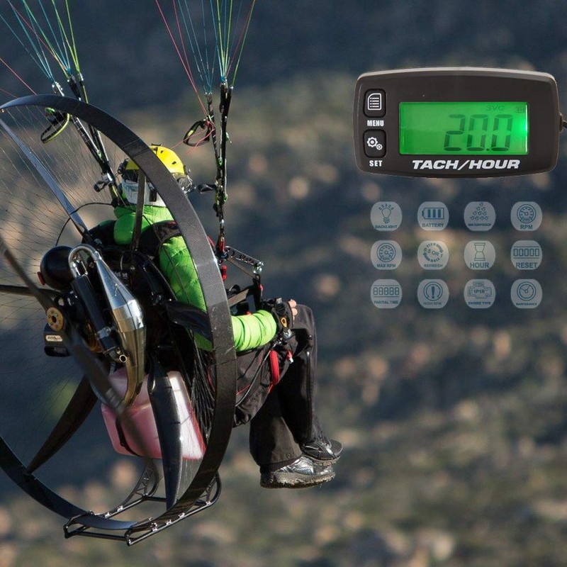Digital Tachometer, Motorcycle, Engine Tachometer, Easy to Wear and Highly