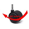 Design61 Set of 4 Universal Furniture Castors Rubber Castors for