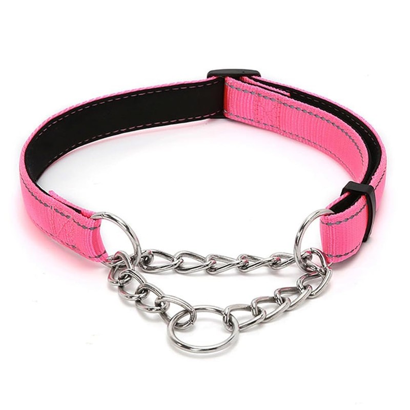 LOS ANDES Dog Choke Collar Martingale Collar with Limited Chain