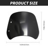 Ollanoos Universal Motorcycle Windshield, Windscreen Deflector, for 5"- 7" Headlights