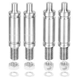 Dryer Front Back Drum Support Roller Shaft kit Replace WPW10359271, AP6020388, 3387460, Left and Right Hand Thread