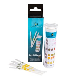 Aqua Della, 6 in 1 Water Quality Test Strips 50 Strips Measure 6 Essential Water Values Results Within 60 Seconds Only for Freshwater (Aquarium/Pond)