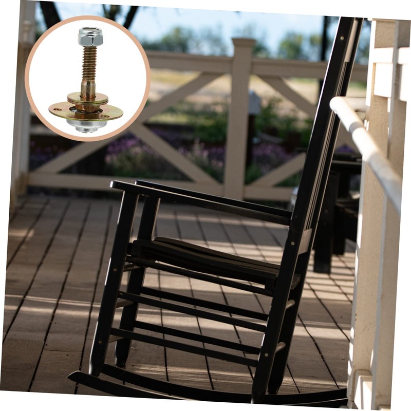 Healeved 4pcs Rocking Chair Bearing - Traditional Style, Iron Material,