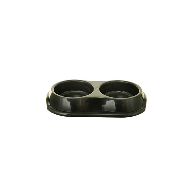 Whitefurze Double Pet Bowl, Assorted Colours, 27 cm