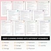 ADHD Cleaning Planner for Adults Women, Cleaning Schedule and Checklist