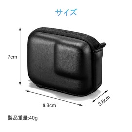 Samcos Mini Protective Case for Gopro Dustproof Shockproof Protective Cover Half Open Design Camera Accessories Storage Case for Gopro Hero10 9 8 7 6 5 Osmo Action Other Action Cameras (Black), Black