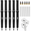 EASYKEENECOM Everlasting Pencil, 6pcs Infinity Pencil with Eraser and Replacement