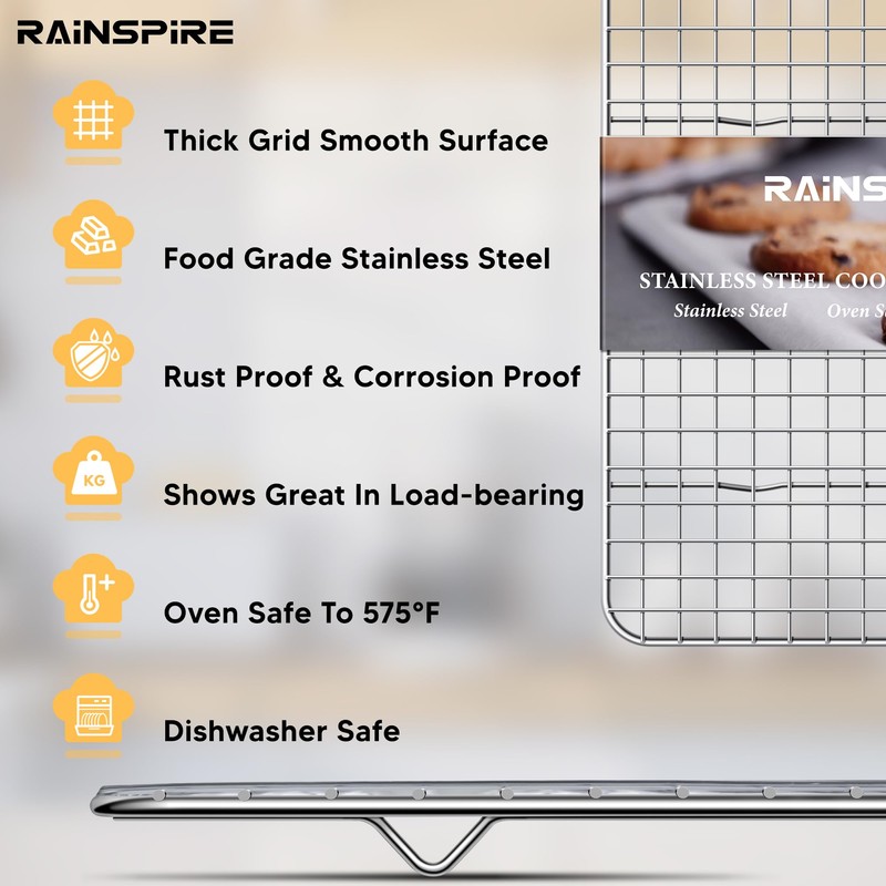 Rainspire Cooling Rack Stainless Steel, Heavy Duty Cooling Racks for