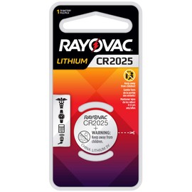 Rayovac Lithium Coin Cell Batteries Size 2025 3V, 1 Pack