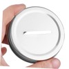iplusmile 12Pcs Silver Tinplate Jar Lids for Wide Mouth Mason