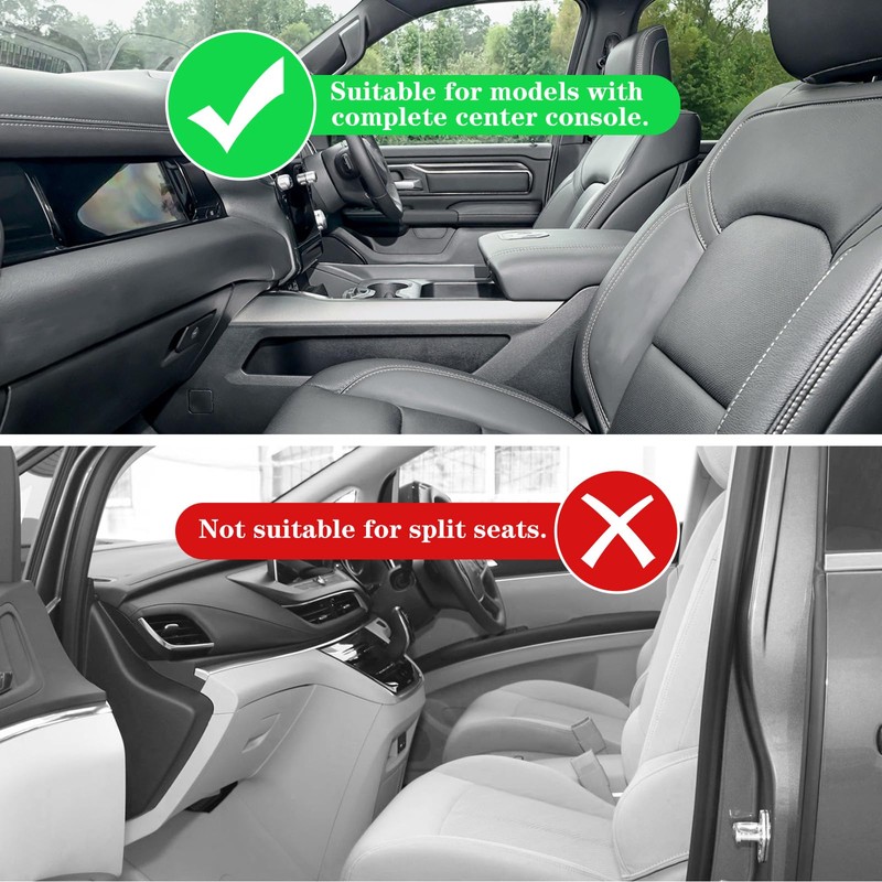 Agulier ABS Center Console Organizer Compatible with Toyota Highlander 2008-2013