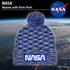 Concept One NASA Logo Knitted Acrylic Intarsia Winter Beanie Hat