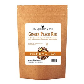 The Republic Of Tea Ginger Peach Red Full-Leaf Tea, 1 Pound / 250-260 Cups