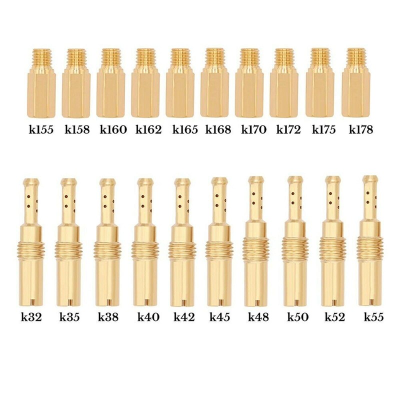 Partscollect 20pcs Carburetor Main Jet Slow Pilot Jet Kit Set
