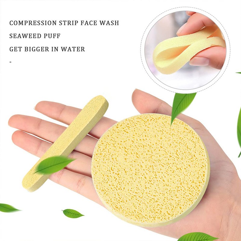 48 Pcs Facial Sponges, Compressed Face Cleansing Sponge Cellulose Face