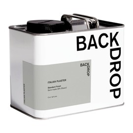 BACKDROP | Premium Interior Paint | Standard Semi Matte, Low Sheen Finish | Self-Priming, Low VOC, Green Wise Certified | ITALIAN PLASTER – Cool, light gray | 0.5 Gallon