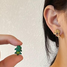 Dinosaur Earrings for Women Teen Girls Stuff Dino Earrings Cute Animal Bite Stud Earrings Funny Dinosaur Jewelry Gifts for Dinosaur Lovers