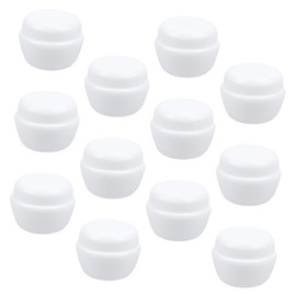 BIUDECO 12pcs Mushroom Shape Cream Jars Travel Containers for Cosmetics Leak Design Sealed Lid Lightweight and Bottles for Creams Balms and Ointments