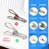 40 Pack Wire Clothes Pins Heavy Duty Outdoor, Stainless Steel
