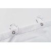 Croydex Professional Plain White Water-Resistant Textile Shower Curtain 2000 X