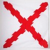 Burgundy Cross Flag 3' x 3' for a Pole -