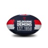 Sherrin AFL Melbourne Demons Song Football, Size 2