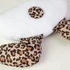 Plush Snowman Body Kit with Leopard Print Accents for Wreath