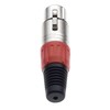 Keple 3 Pin XLR Female Red - Female Audio Microphone