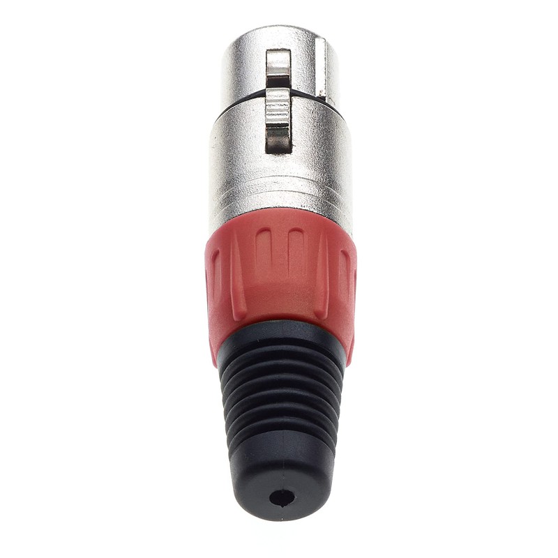 Keple 3 Pin XLR Female Red - Female Audio Microphone