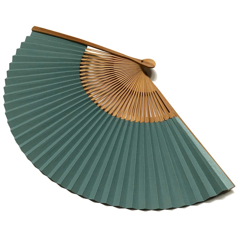 Hanakanzashi Women's Goldfish Paper Fan, Large, 8.5 inches (21.5 cm),