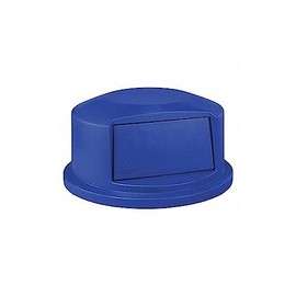 Rubbermaid Commercial Heavy-Duty BRUTE Dome Swing Top Door Lid for 44 Gallon Waste/Utility Containers, Plastic, Blue