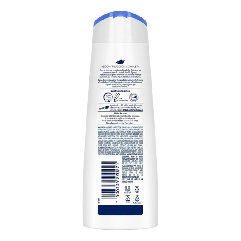 Dove Shampoo Reconstrucción Completa 350ml