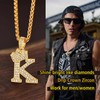 H Necklace with Initials Women Letter Pendant Necklace Gold Plated