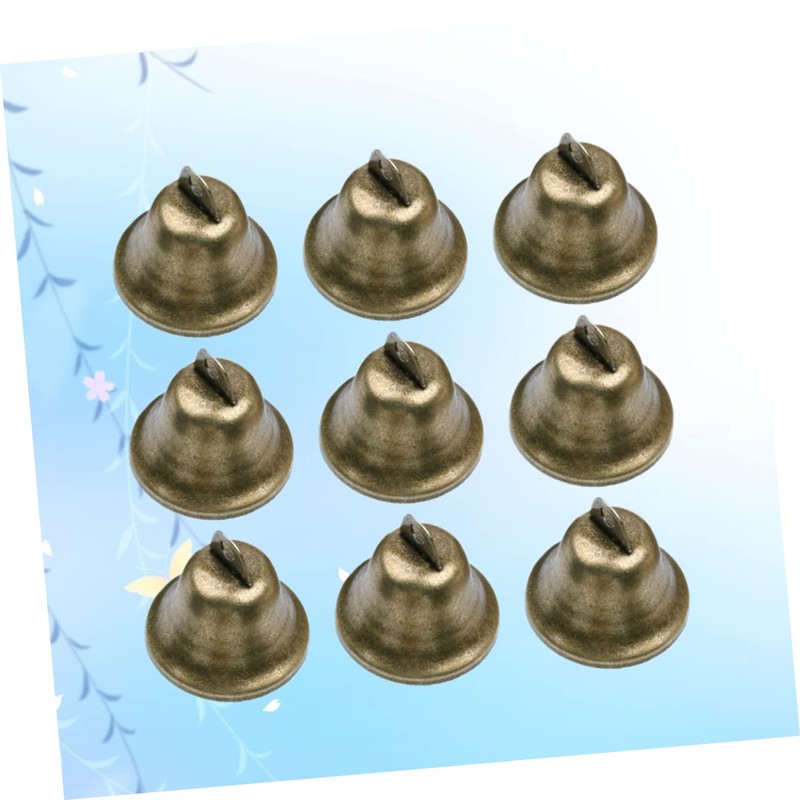 LALAFINA 10pcs Bronze Bell Accessories DIY Hand Bell for Craft