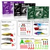 Yoilreyl 78pcs Fishing Lures kit Baits Tackle for Bass Trout