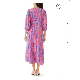 Mary Square Women's Cameron Dress Color: All Squared Away Large NWT