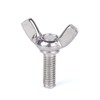 10 Pcs M6 304 Stainless Steel Wing Butterfly Screws Bolts